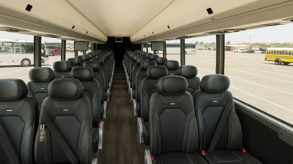 Interior of Charter Bus Company Springfield's 25 Passenger Mini Bus in Springfield
