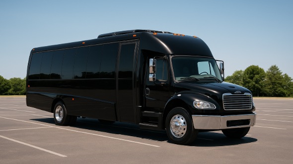 Exterior of Charter Bus Company Kansas City's 30 Passenger Party Bus in Kansas City