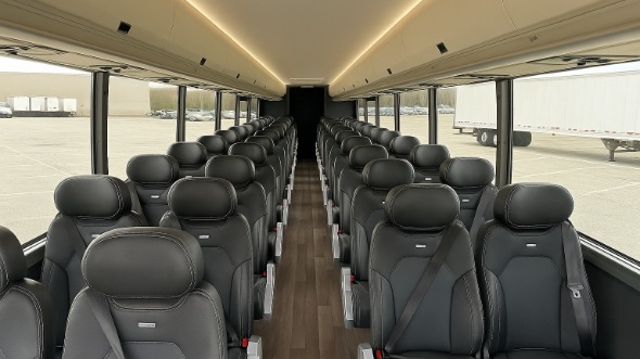 Interior of Charter Bus Company Springfield's 35 Passenger Mini Bus in Springfield