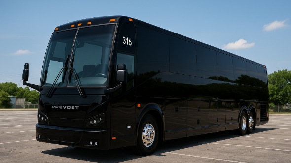 Exterior of Charter Bus Company Springfield's 40 Passenger Charter Bus in Springfield