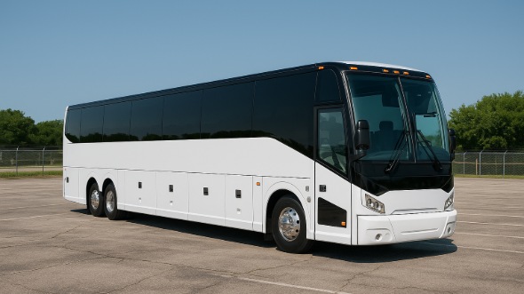Exterior of Charter Bus Company Springfield's 46 Passenger Charter Bus in Springfield