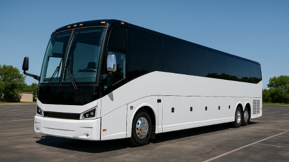 Exterior of Charter Bus Company Springfield's 47 Passenger Charter Bus in Springfield