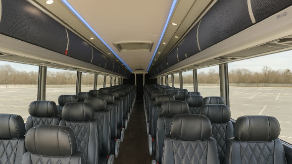Interior of Charter Bus Company Springfield's 48 Passenger Charter Bus in Springfield
