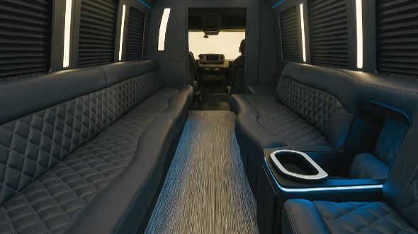 springfield 40 passenger party bus interior